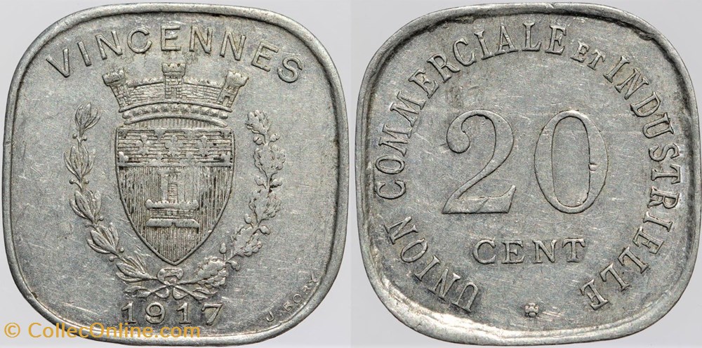 94 - Vincennes - 20 centimes monnaies monde france 94 vincennes 20 centimes