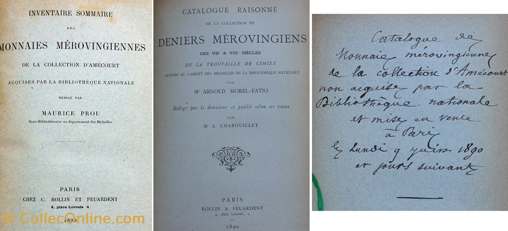 1891 - Monnaies mérovingiennes - Collectif livres ouvrages 1891 monnaies merovingiennes collectif