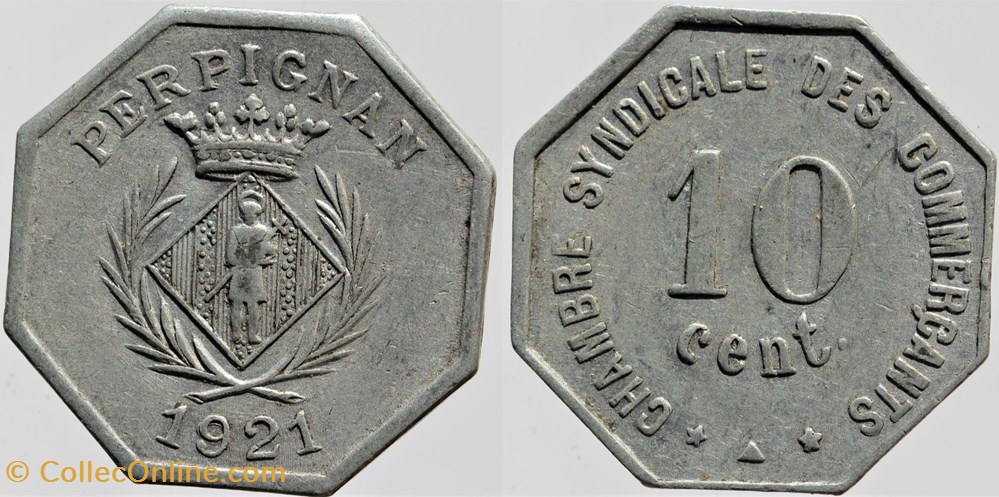66 - Perpignan - C.S.C., 1921 monnaies monde france 66 perpignan c s c 1921