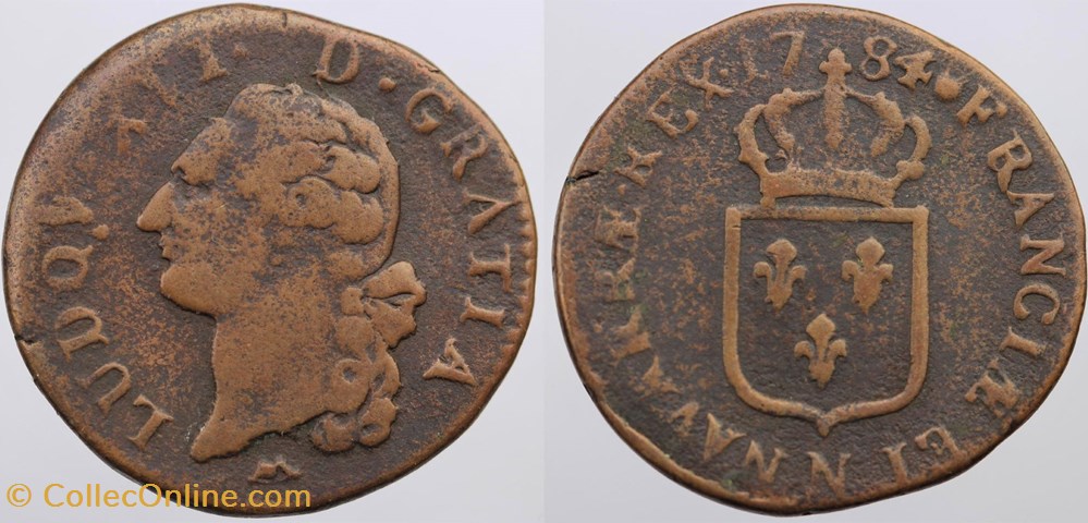 monnaies europe medievale a france royales dy 1714 louis xvi sol 1784 montpellier