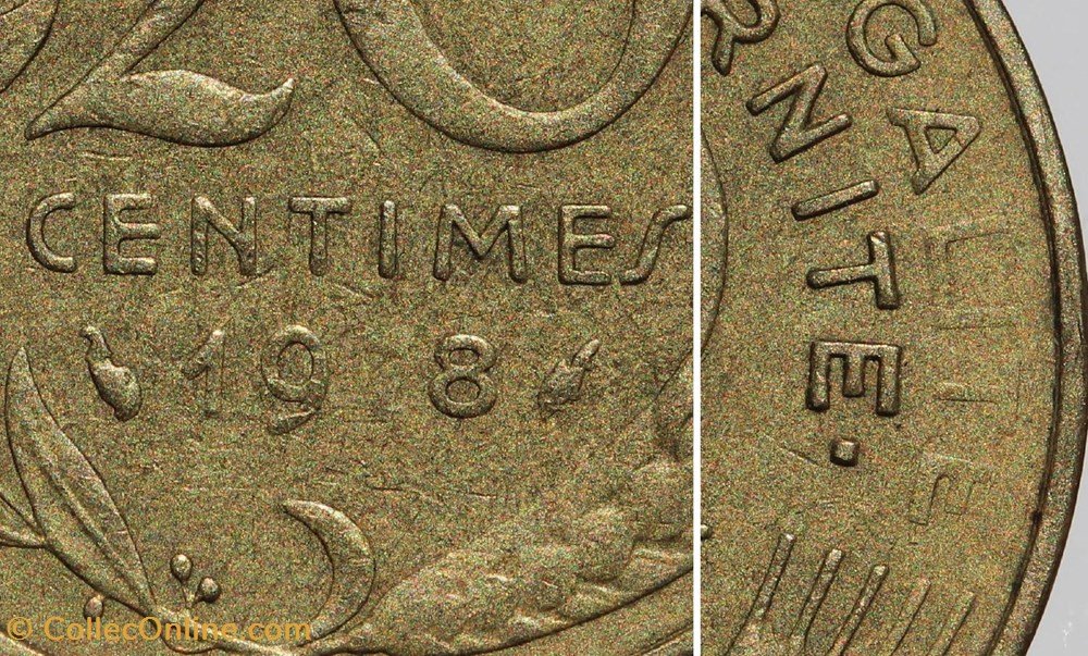 F-156 - Lagriffoul - 20 c. - 1978, coin bouché monnaies monde france f 156 lagriffoul 20 c 1978 coin bouche