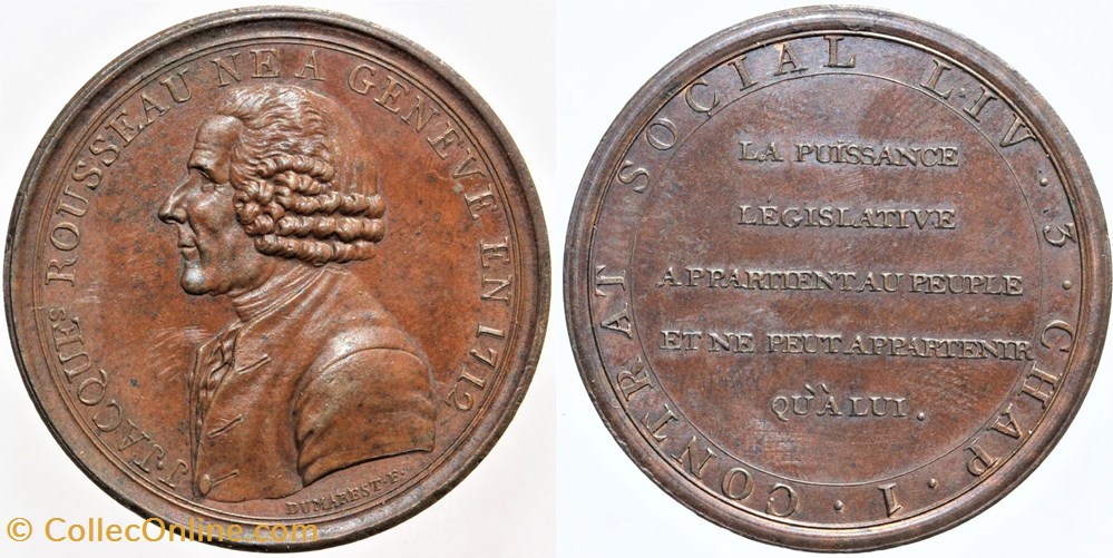1791 - Convention - Monneron Rousseau monnaies monde france 1791 convention monneron rousseau