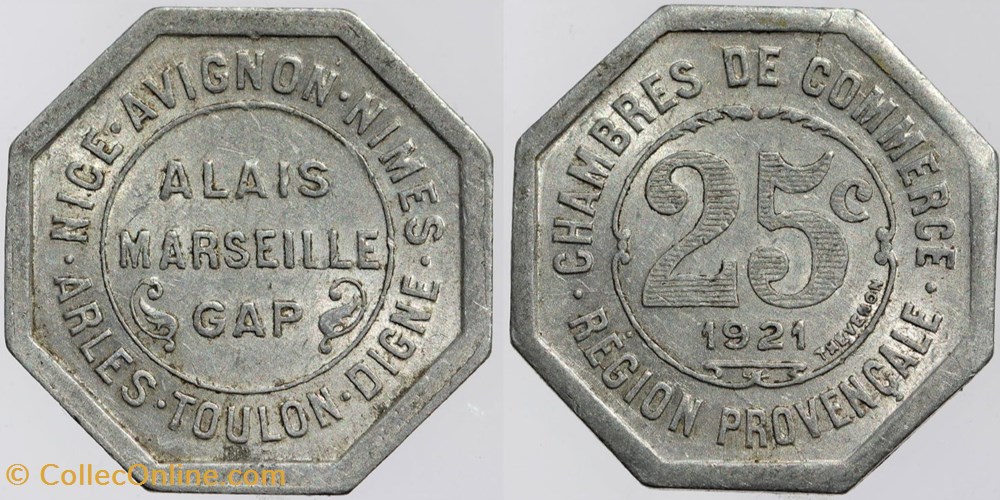 Région Provençale - 25 centimes - Coins - World - France - Emergency coins