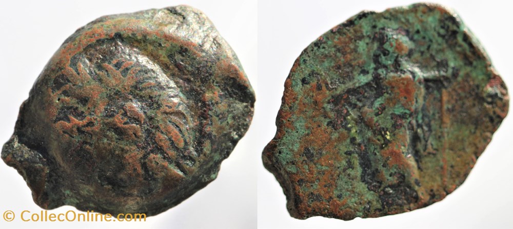 Arvernes - Bronze au guerrier monnaies antiquite av jc ap celtes arvernes bronze au guerrier