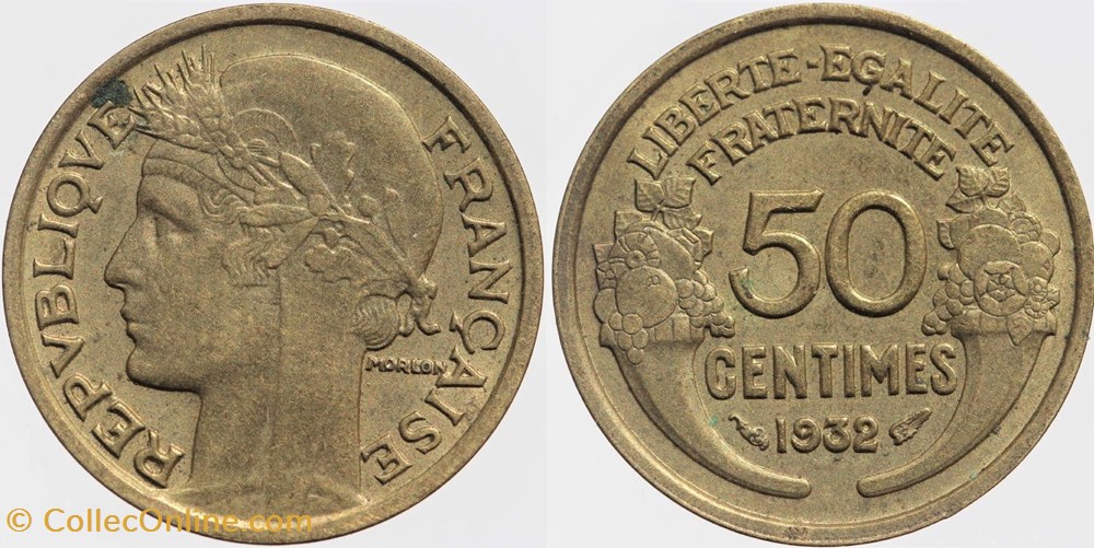 F-192 - Morlon - 50 c. - 1932 monnaies monde france f 192 morlon 50 c 1932