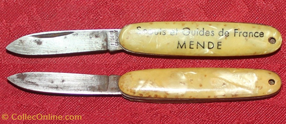 Petit couteau des scouts et guides de France, Mende couteaux poches petit couteau des scouts et guides de france mende