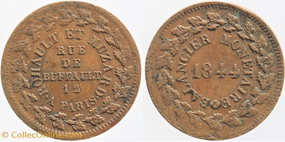 1844 - Louis Philippe I - Essai - 1844 monnaies monde france 1844 louis philippe i essai 1844