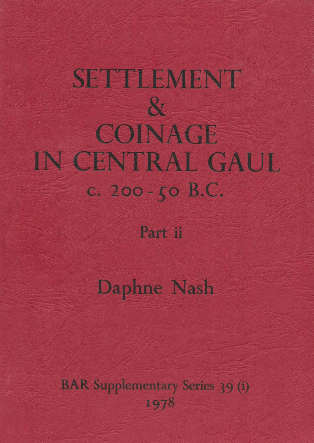 1978 - Settlement & coinage... II monnaies livres ouvrages 1978 settlement coinage ii
