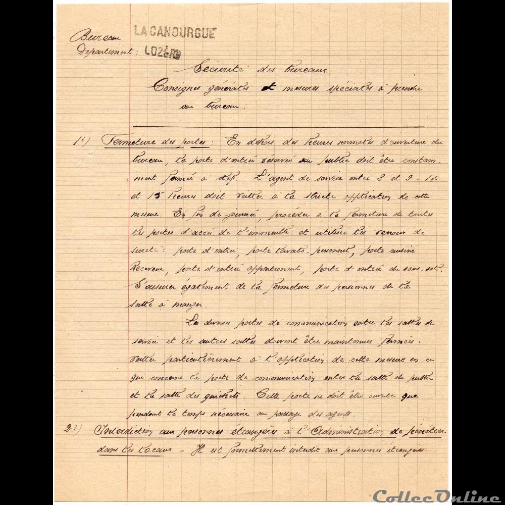 1950 - Sécurité du bureau 3 marque postale europe france 1950 securite du bureau