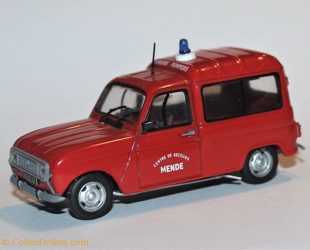 Renault F4 1/43e Pompiers Mende modeles reduits voitures renault f4 1 43e pompiers mende