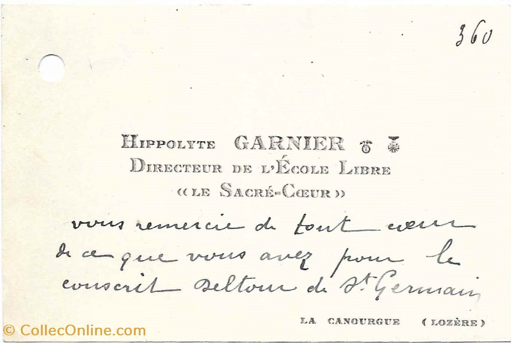 Garnier H. vieux papiers factures documents commerciaux garnier h