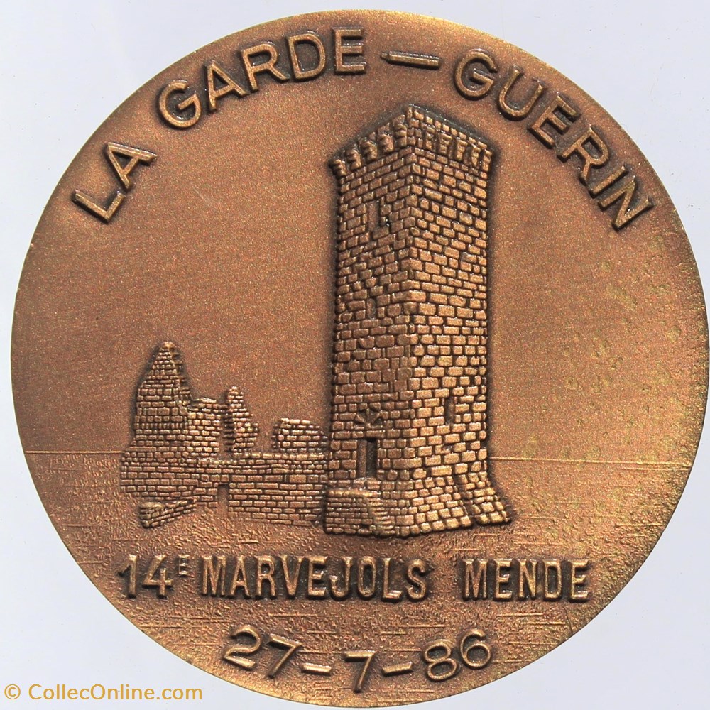 1986 - Marvejols-Mende 2 medailles france 1986 marvejols mende
