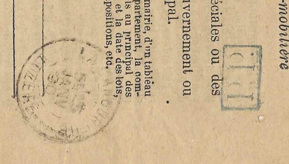 documents anciens marques postales europe 1890 cachets type a1 et port paye