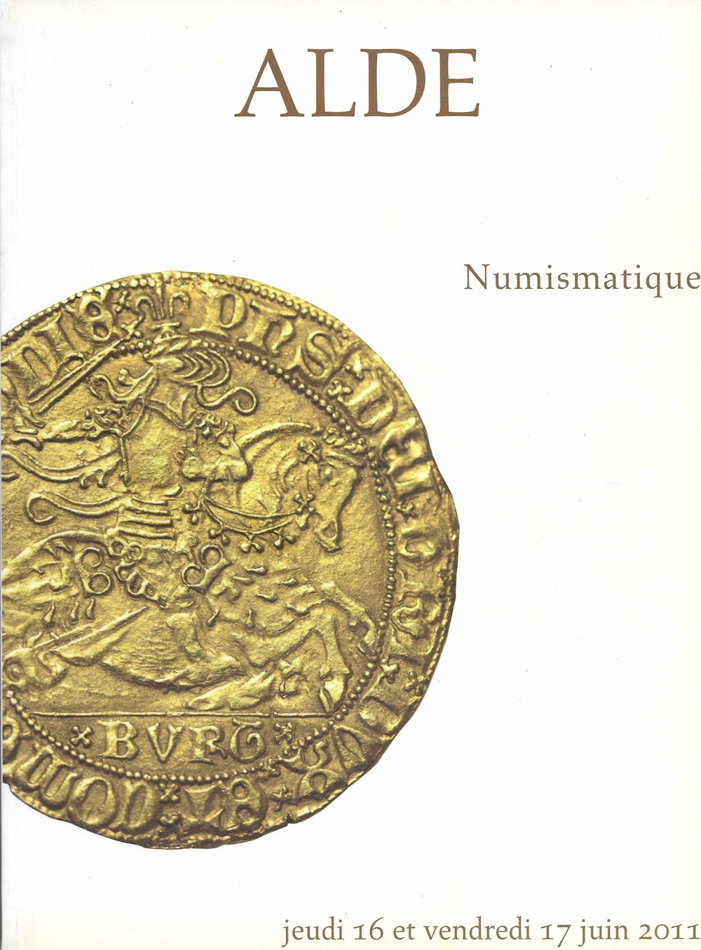2011 - Vente Alde monnaies livres ouvrages 2011 vente alde