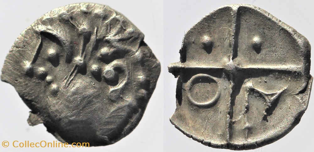 Longostalètes - Obole Languedocienne monnaies antiques celtes longostaletes obole languedocienne