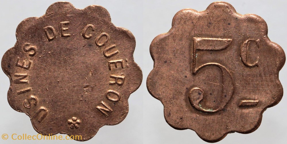 44 - Coueron - 5 centimes monnaies monde france 44 coueron 5 centimes