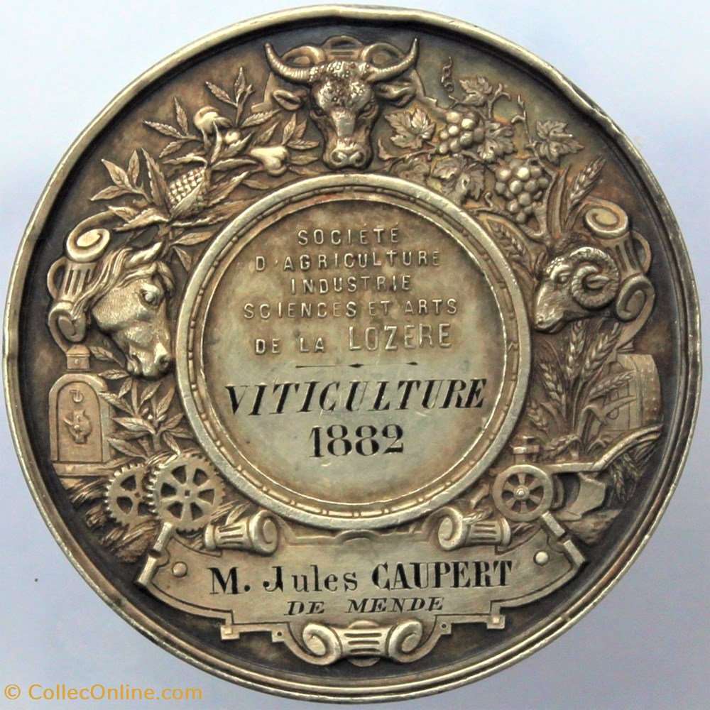 medailles france 1882 viticulture