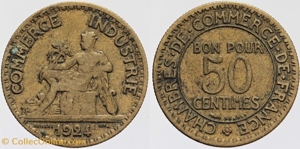 F-191 - Domard - 50 c. - 1924 monnaies monde france f 191 domard 50 c 1924