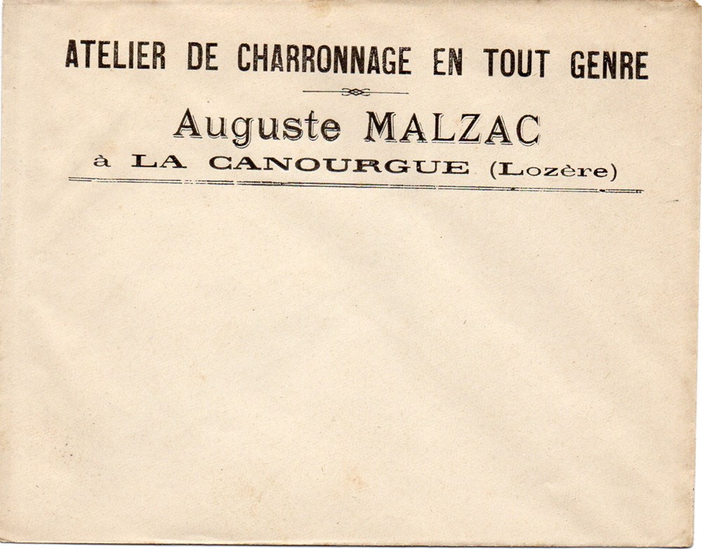 Malzac Auguste (vers 1910) documents anciens factures commerciaux malzac auguste vers 1910