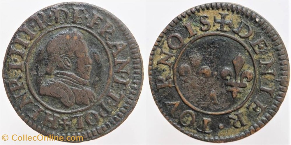 monnaies europe medievale france royales dy 1153 henri iii denier tournois n d paris