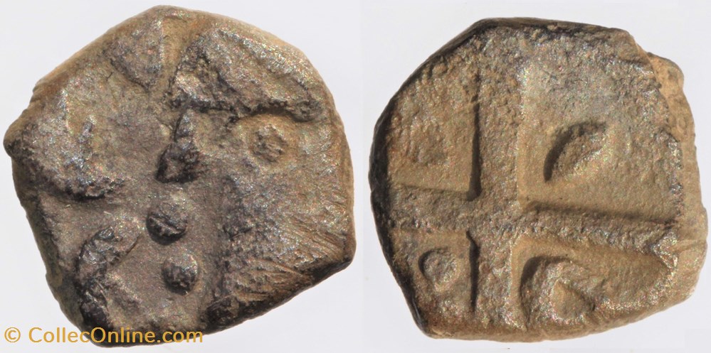 Volques Tectosages - Drachme cubiste monnaies antiques av jc ap celtes volques tectosages drachme cubiste