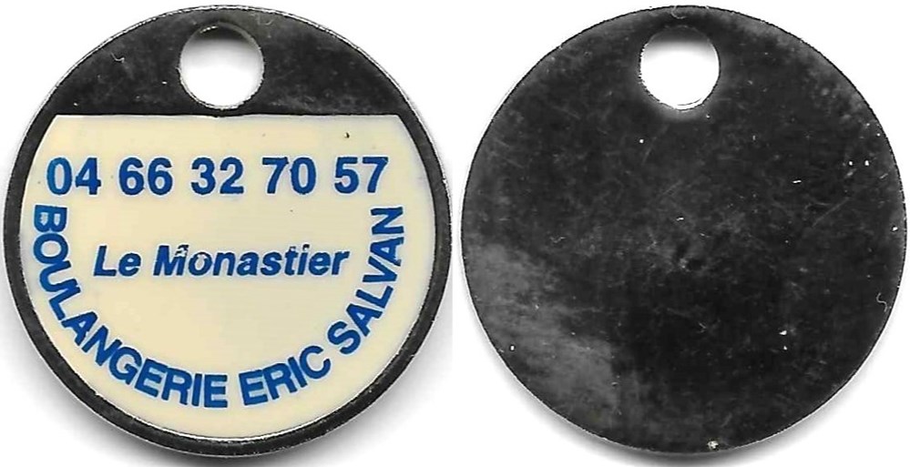 48 - Le Monastier. Jeton de caddie monnaies paranumismatique jetons poids 48 le monastier jeton de caddie