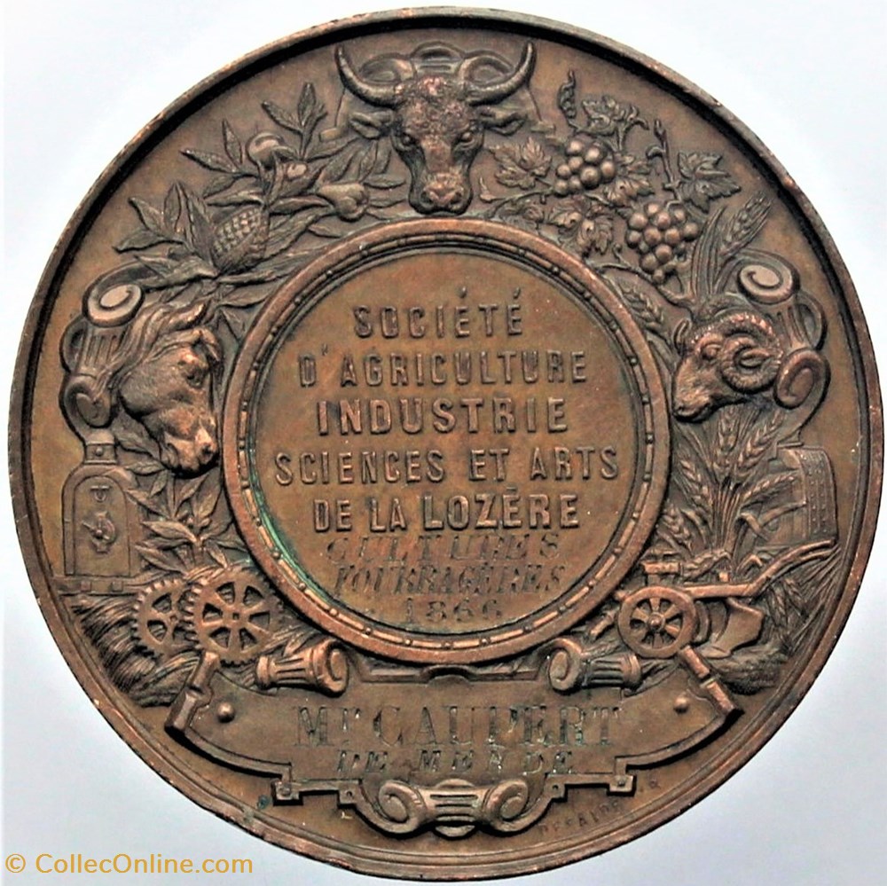 medailles france 1866 cultures fourrageres