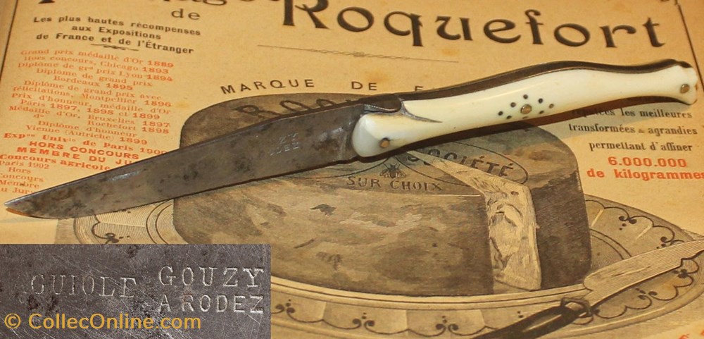 couteaux regionaux laguiole jambette gouzy a rodez
