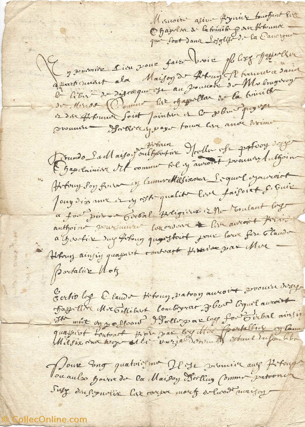 documents anciens autres copie concerne eglise de la canourgue