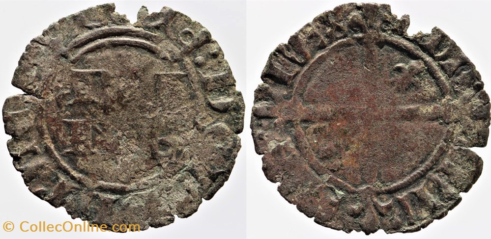monnaies france feodales provence robert anjou double denier