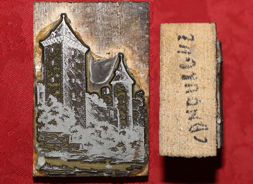 documents anciens materiel et accessoires la canourgue plaque imprimerie