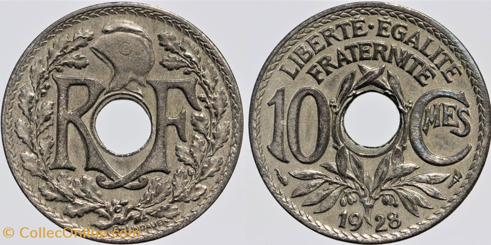F-138 - Lindauer - 10 c. - 1928 monnaies monde france f 138 lindauer 10 c 1928