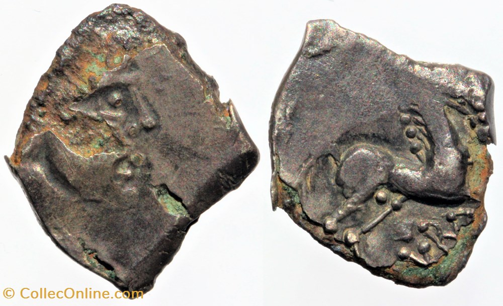 Sotiates - Drachme ANTILLOS COVRA monnaies antiques av jc ap celtes sotiates drachme antillos covra