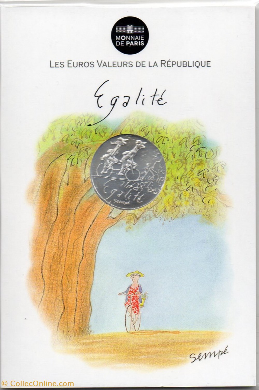 2014 - 10 euro Sempé - Egalité, été monnaies euros france 2014 10 euro sempe egalite ete