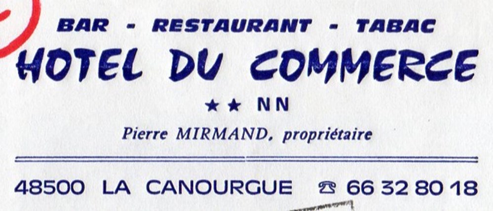 Mirmand Pierre (1986) documents anciens factures commerciaux mirmand pierre 1986