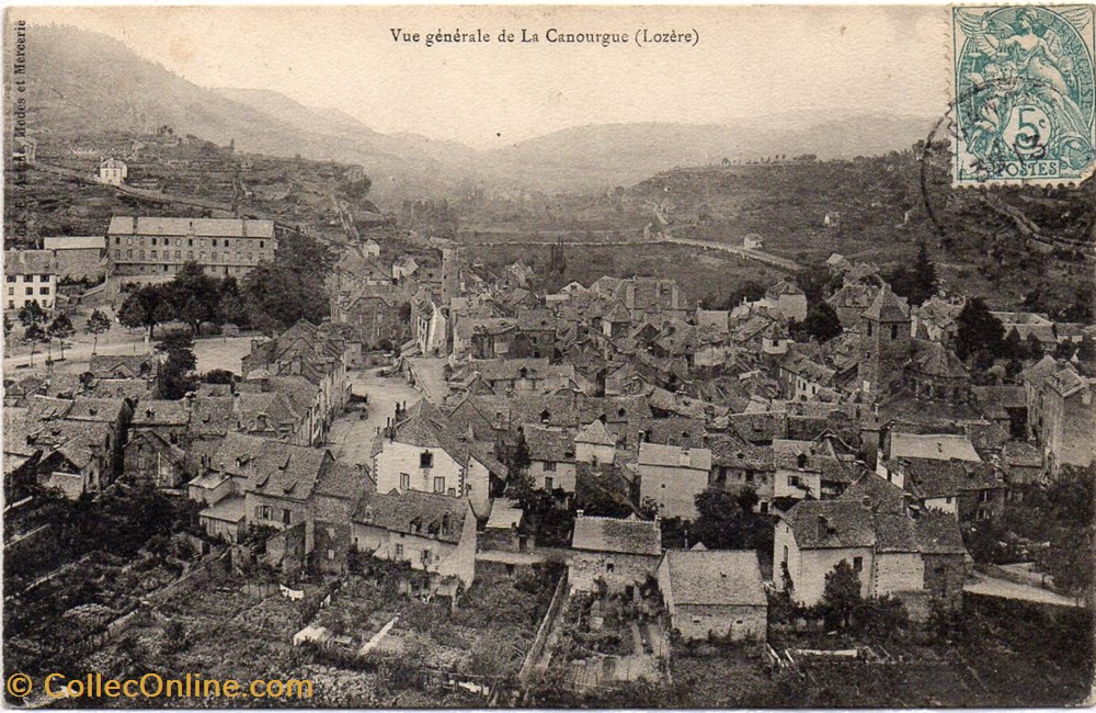 C04 - Vue générale de la Canourgue cartes postales europe france c04 vue generale de la canourgue