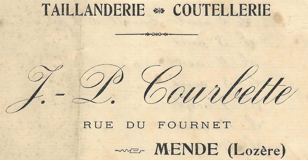 J.P. Courbette à Mende couteaux j p courbette a mende