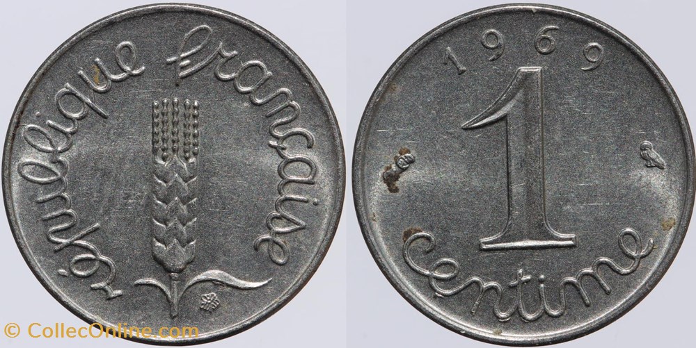 monnaies monde france f 106 epi 1 c 1969 rebord
