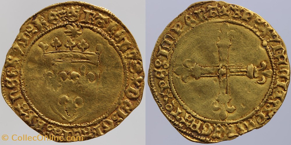 monnaies europe medievale france royales dy 0575 charles viii ecu or montpellier