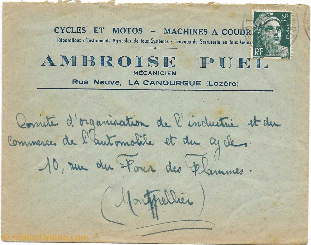 Puel Ambroise (vers 1930) documents anciens factures commerciaux puel ambroise vers 1930