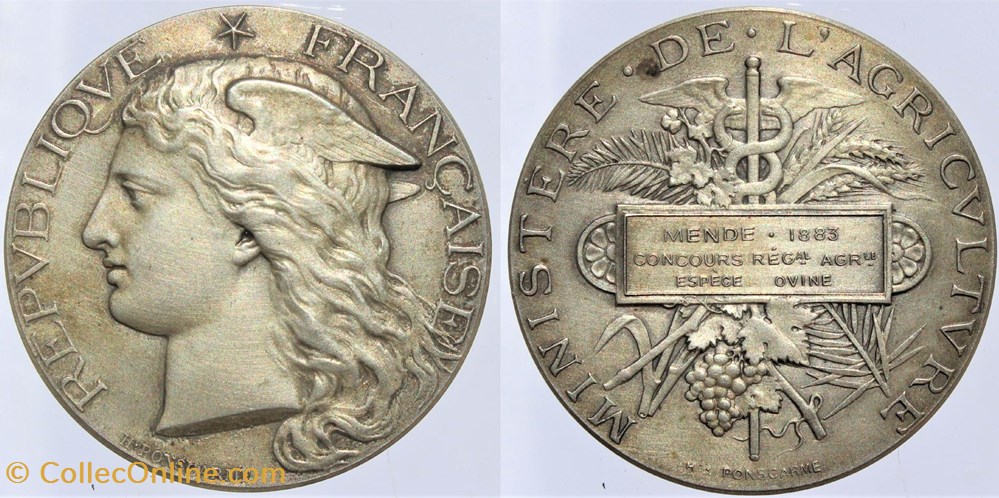 medailles france 1883 espece ovine