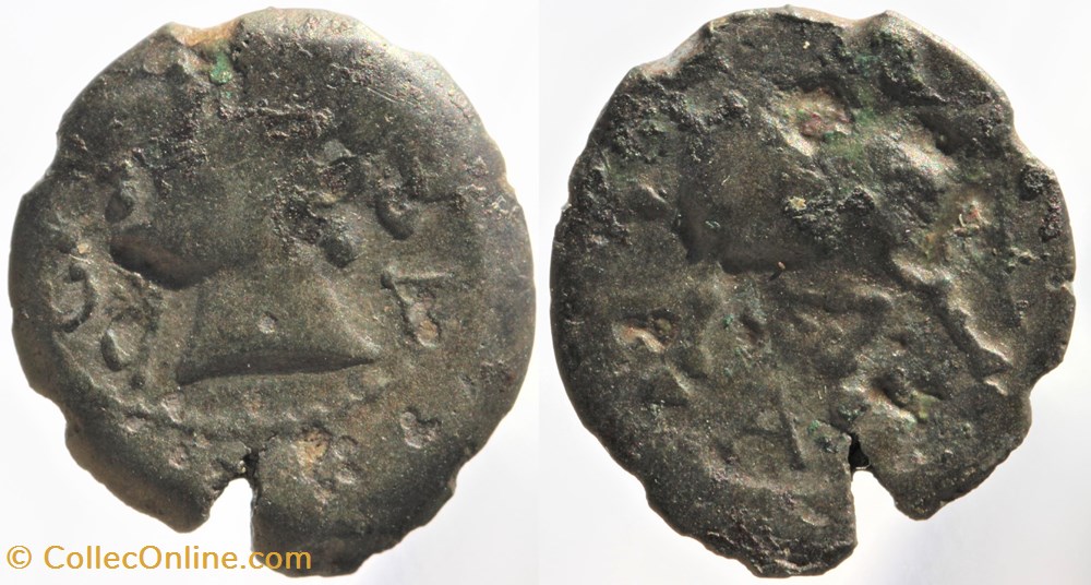 Arvernes - Bronze ADCANAVNOS monnaies antiquite jc ap celtes arvernes bronze adcanavnos