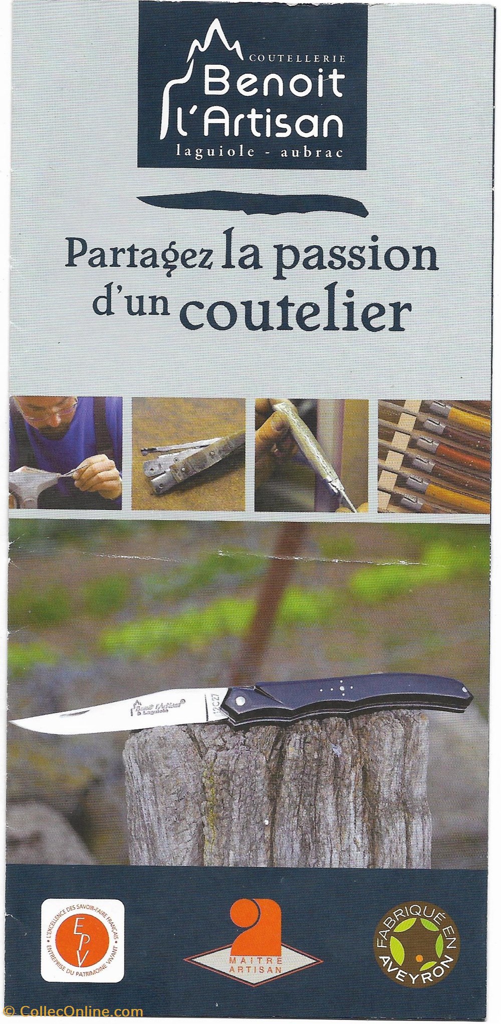 Benoit l'Artisan  Couteaux Laguiole, Couteaux collectionneur