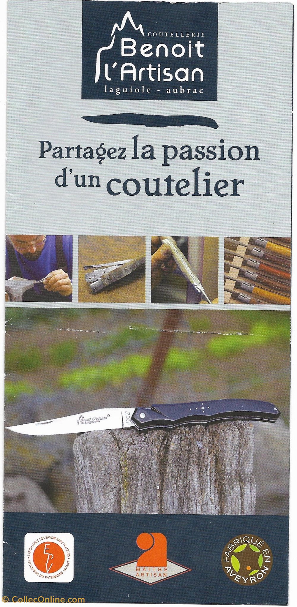 Laguiole Benoit l'Artisan 5 couteaux regionaux laguiole benoit artisan