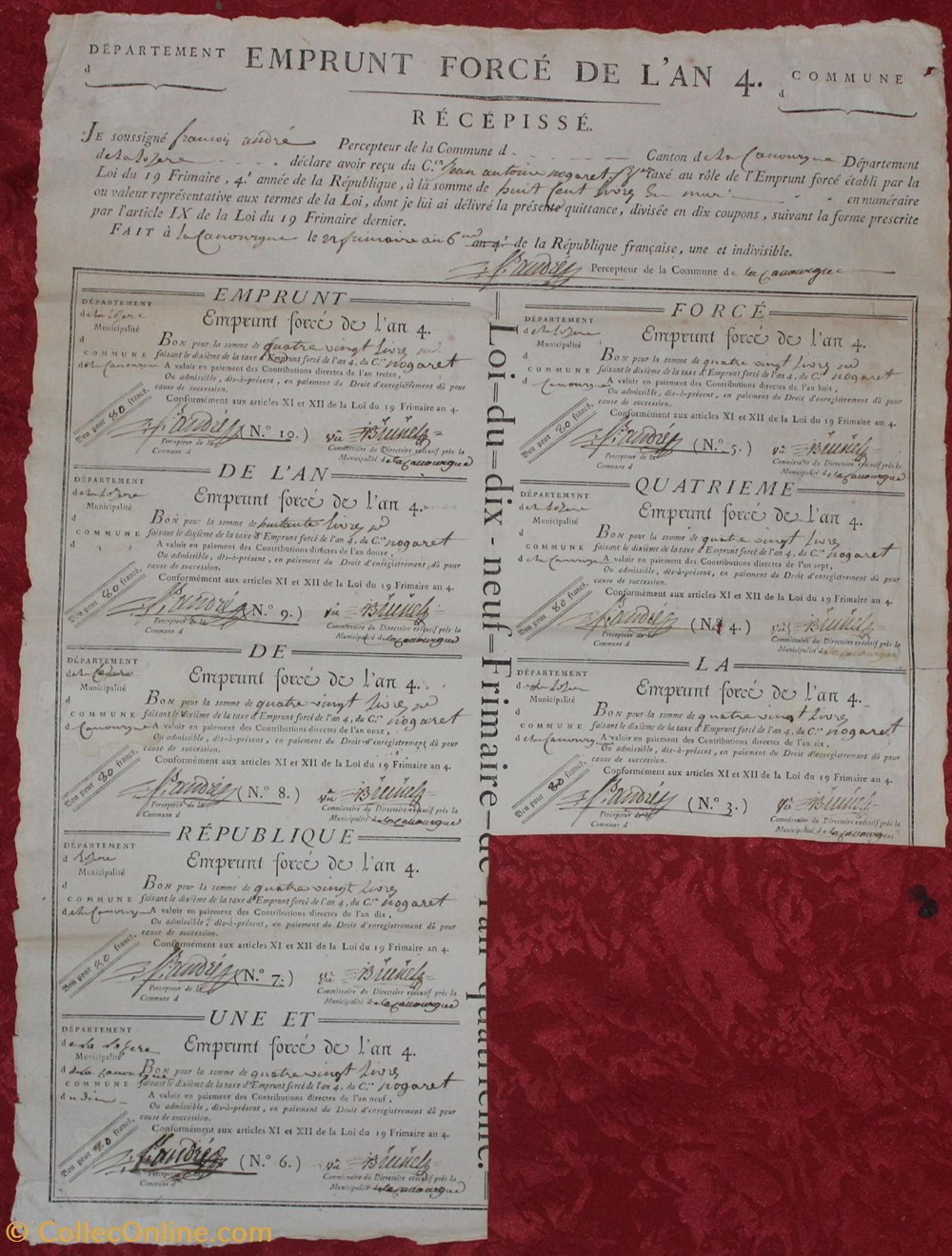 Bon Pour 80 Francs La Canourgue Loz re Billetes Europa bon-pour-80-francs-la-canourgue-loz-re-billetes-europa