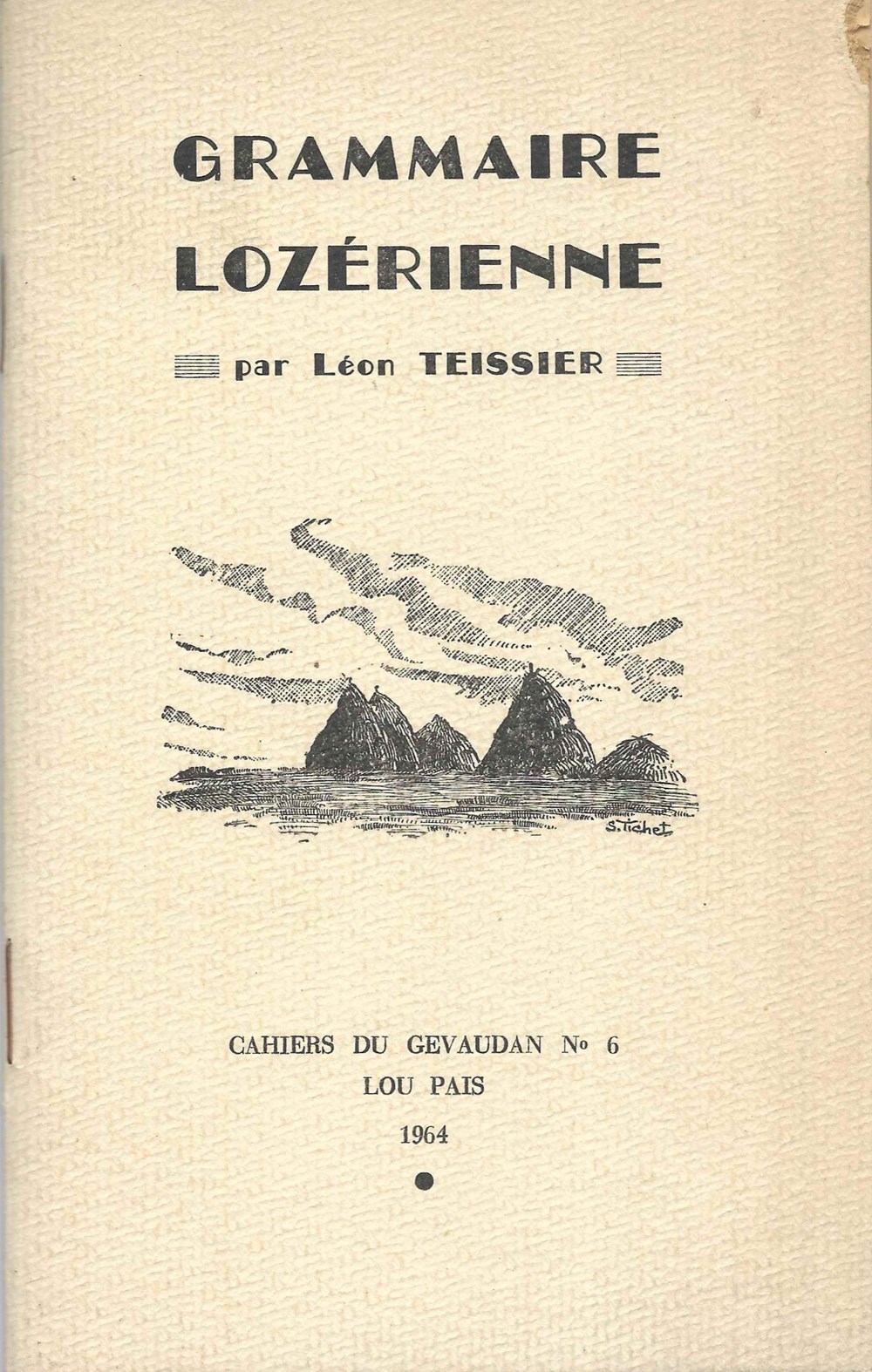 1964 - Grammaire Lozérienne livres bd revues 1964 grammaire lozerienne