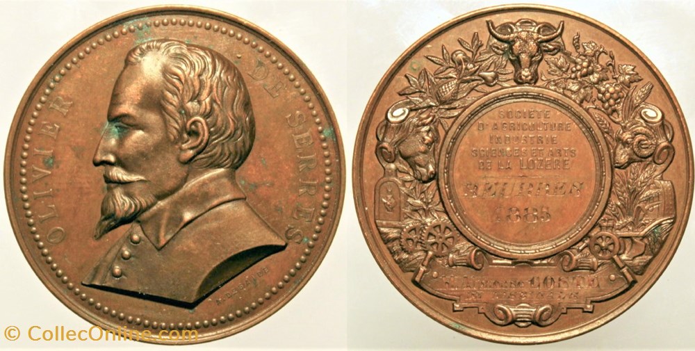1885 - Beurres medailles france 1885 beurres