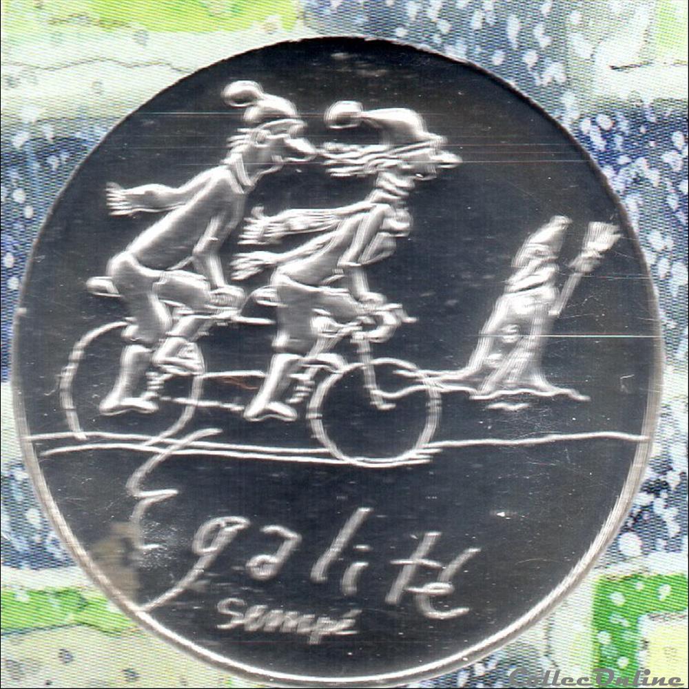 2014 - 10 euro Sempé - Egalité, hiver monnaies euros france 2014 10 euro sempe egalite hiver