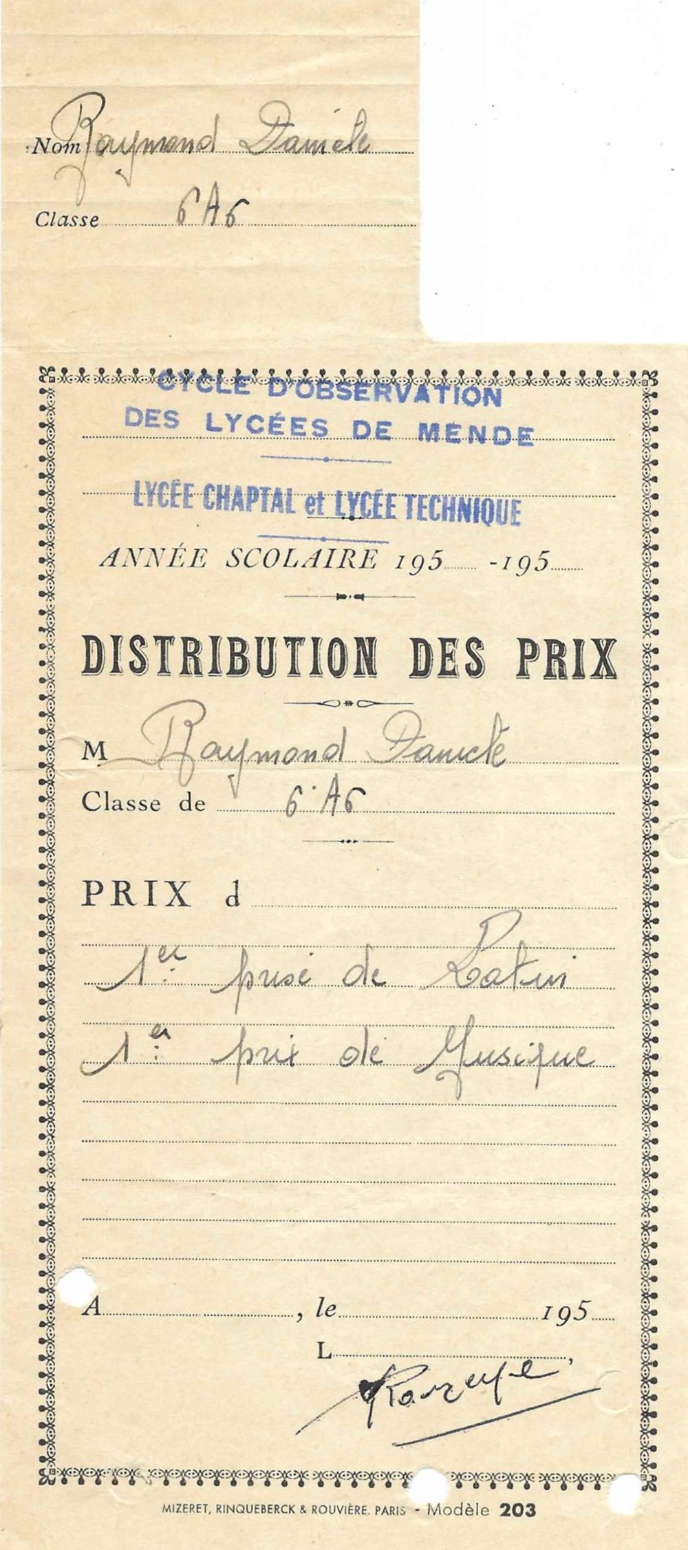 livres bd revues 1961 palmares cycles observation des lycees de mende