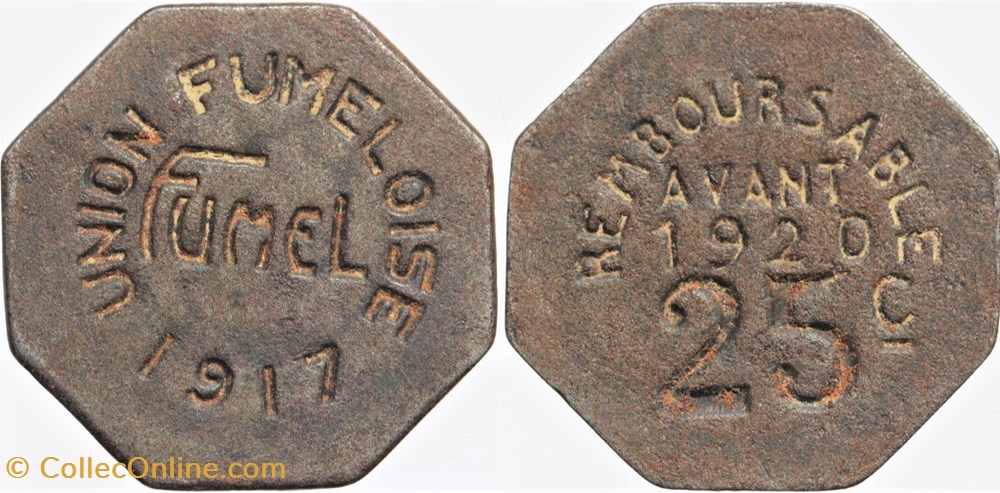47 - Fumel- 25 centimes monnaies monde france 47 fumel 25 centimes